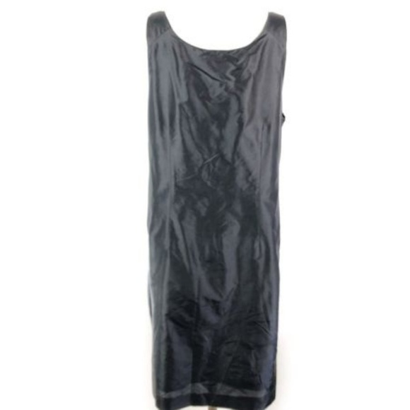 Eileen Fisher Dress 100% Silk Sleeveless Sheath - Picture 3 of 4
